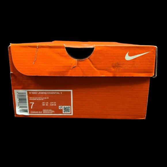 Nike Legend Essential 2 Photon Dust Metallic Silver Shoes CQ9545-012 Womens Sz 7 - Picture 12 of 12